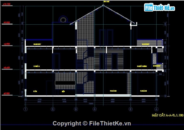 Bản vẽ,nhà phố 2 tâng,Bản vẽ nhà dân,Bản vẽ autocad,Nhà phố 4.2x18m